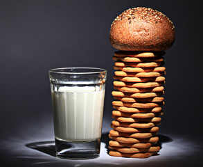 milk and bun