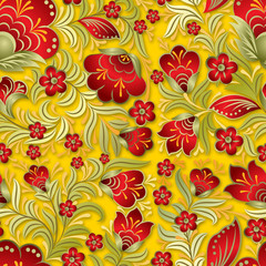 Fototapeta premium abstract summer floral ornament
