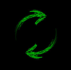  hand-painted brush stroke arrows