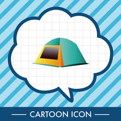 camping tent theme elements
