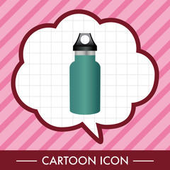 camping water bottle theme elements