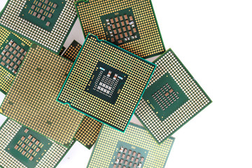 computers chips isolated