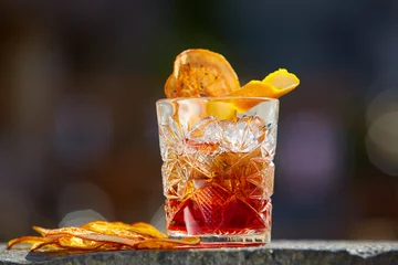 Foto op Plexiglas Old fashioned cocktail. Negroni © sarymsakov.com