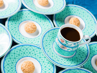 Cookies and espresso coffee
