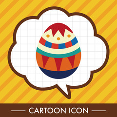 easter egg flat icon elements background,eps10