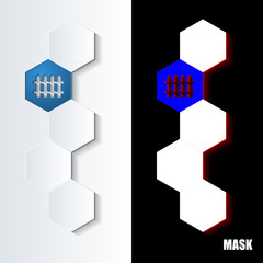 Hexagons_Blue_Icon_Vertical © vempireart