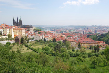 Fototapeta na wymiar Prague. Spring. Beroun Hills. Czech republic.