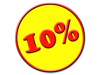 10% symbol 
