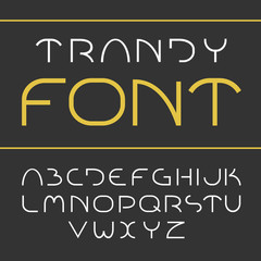 Elegant light font.
