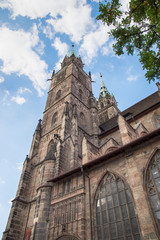 Fototapeta na wymiar Lorenzkirche in Nürnberg, Deutschland