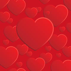 Valentine's Day Hearts - red