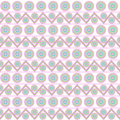 Seamless ethnic ornament on a white background.