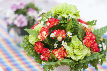 Beautiful flowers in vase