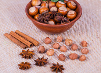 hazelnuts photo illustration