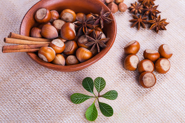 hazelnuts photo illustration