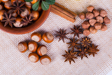 hazelnuts photo illustration