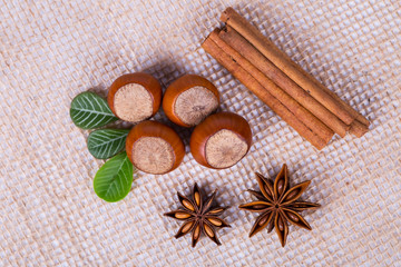 hazelnuts photo illustration