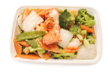 Chinese Takeout (American) - Seafood with Vegetables 