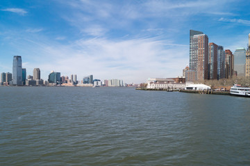 Obraz premium Manhattan und New Jersey