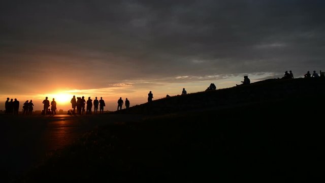 Group of people on a mountain in Beograd, Serbia.