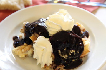pastries with chocolate hungarian dessert