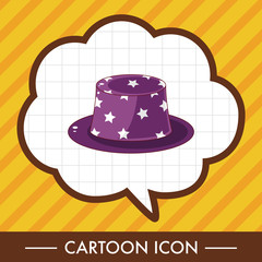 Birthday hat theme elements