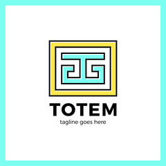 Totem Letter T Logo