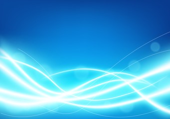 Futuristic light blue line glowing background