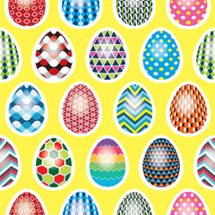 Seamless Easter Egg Background Pattern