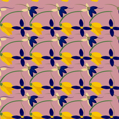 Light floral background in vector. Colorful spring natural cover, print, for web