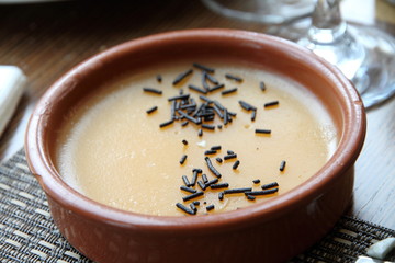 Crema catalana typical dessert of Catalonia Spain