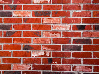 Red Orange Brick Wall Background