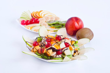 delicious salad of mixed fruit
