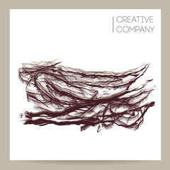 Template of designer business or visiting card.