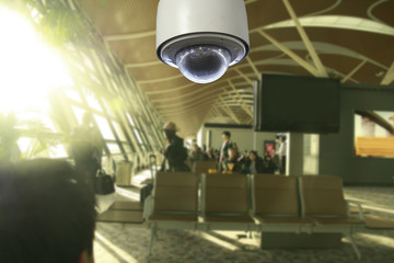 CCTV in airport terminal - 107701688