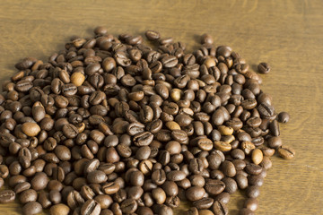 Closeup shot of coffee grain