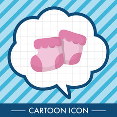 Baby supplies slippers theme elements