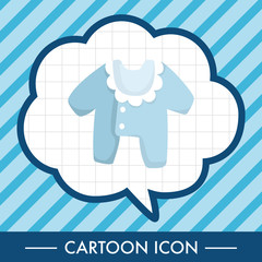 Baby clothes theme elements