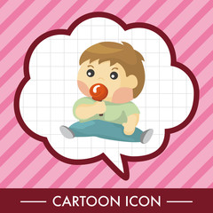 person character baby theme elements