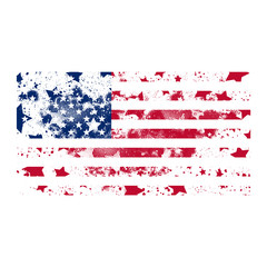 Vector USA grunge flag. Using for decoration works.