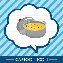 Corn chowder soup theme elements