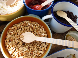 waffle and topping set