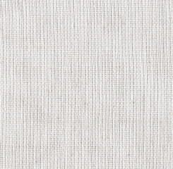 Fototapeta na wymiar Fabric Texture. White Canvas Background