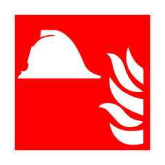 Fire emergency icons. Vector illustration. 