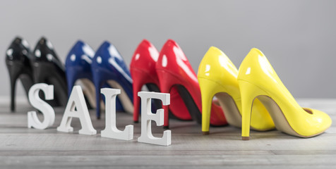 Shoes sale concept