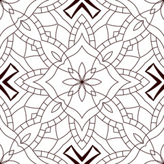 Black and white seamless abstract pattern.