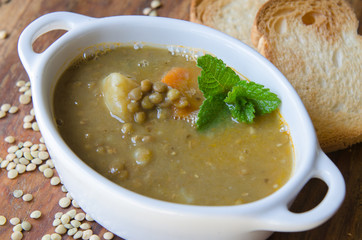 Lentil soup