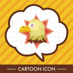 animal eagle cartoon theme elements