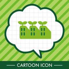 Environmental protection concept theme elements; The factory do