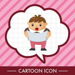 Office workers theme elements